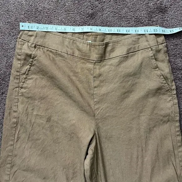 Chico’s Linen Blend Camel Pull On Pants - Picture 12 of 14